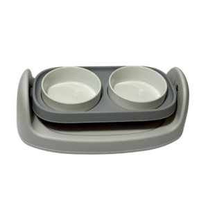COMEDERO DOBLE CERAMICA INCLINABLE