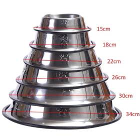 COMEDERO ACERO INOXIDABLE 33 CM