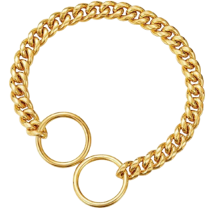 COLLAR DE AHOGO MARTILLADA DORADA 60CM