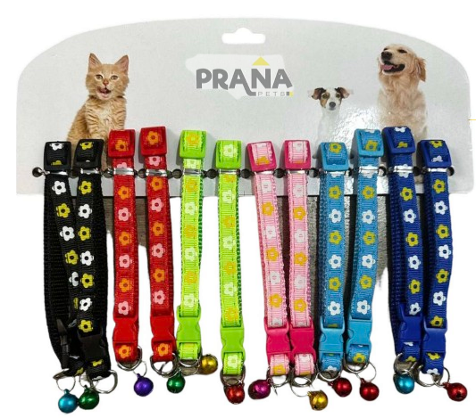 COLLAR PARA MASCOTAS FLORES