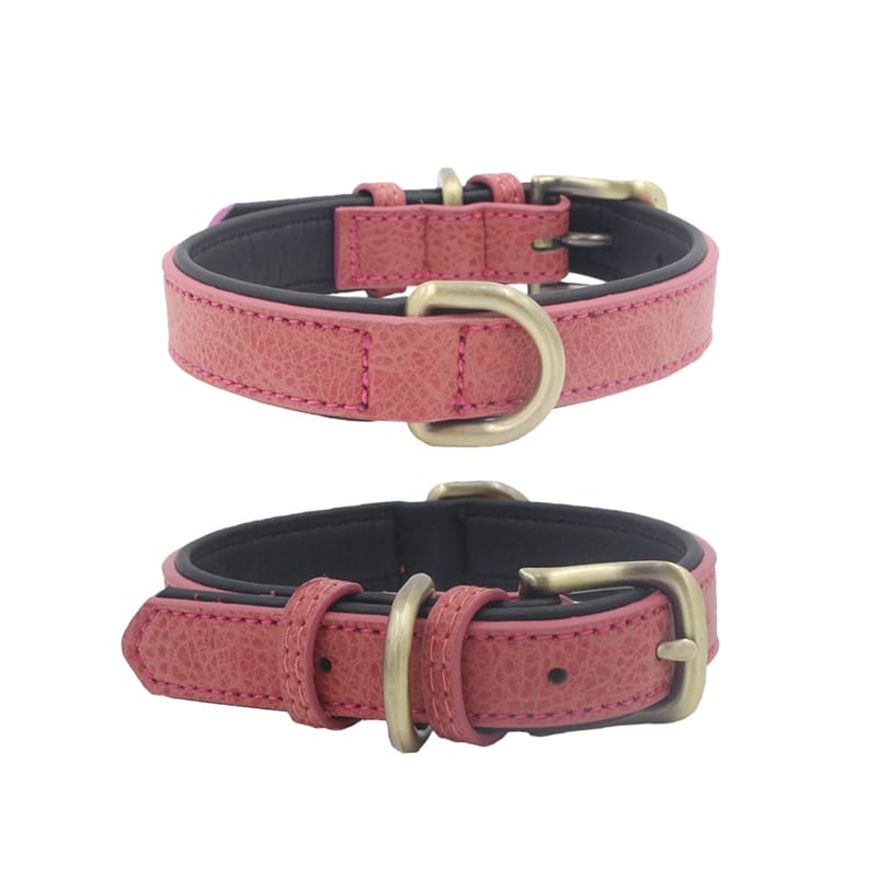 COLLAR DE LUJO EN CUERO TALLA M