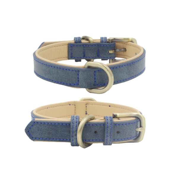 COLLAR DE LUJO EN CUERO TALLA S