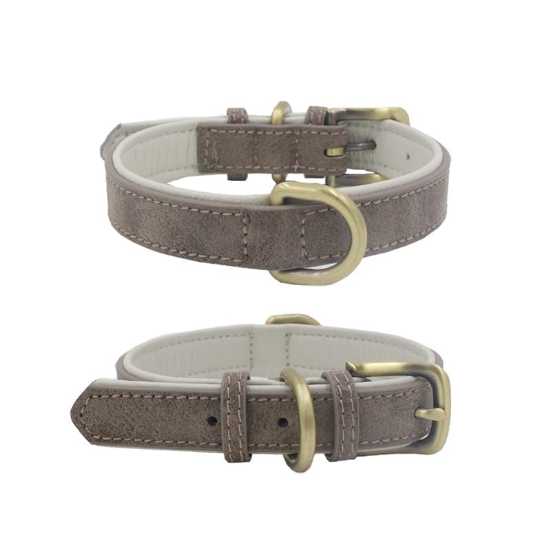 COLLAR DE LUJO EN CUERO TALLA XL