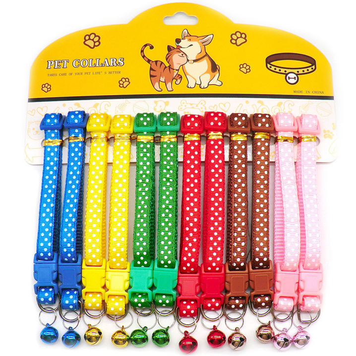 COLLAR PARA MASCOTA PUNTOS X12