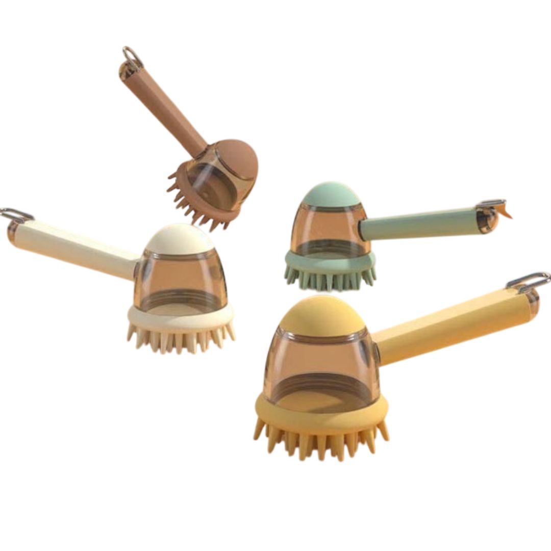 CEPILLO DISPENSADOR DE JABÓN CON MANGO