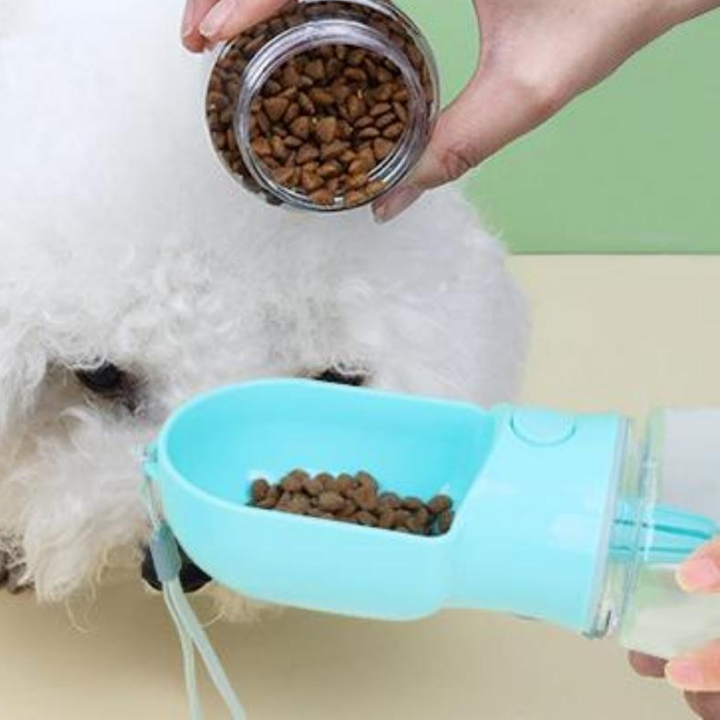 BEBEDERO AUTOMATICO CON PORTA  COMIDA 350 ML