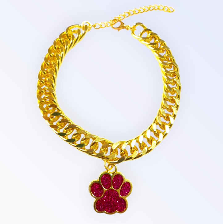 COLLAR MARTILLADA CON PLACA 23CM