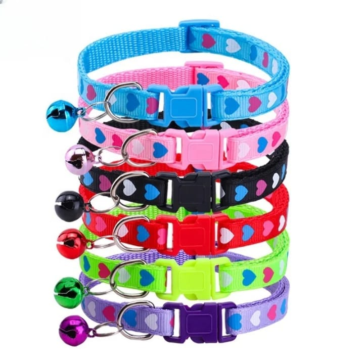 COLLAR PARA MASCOTAS CORAZONES