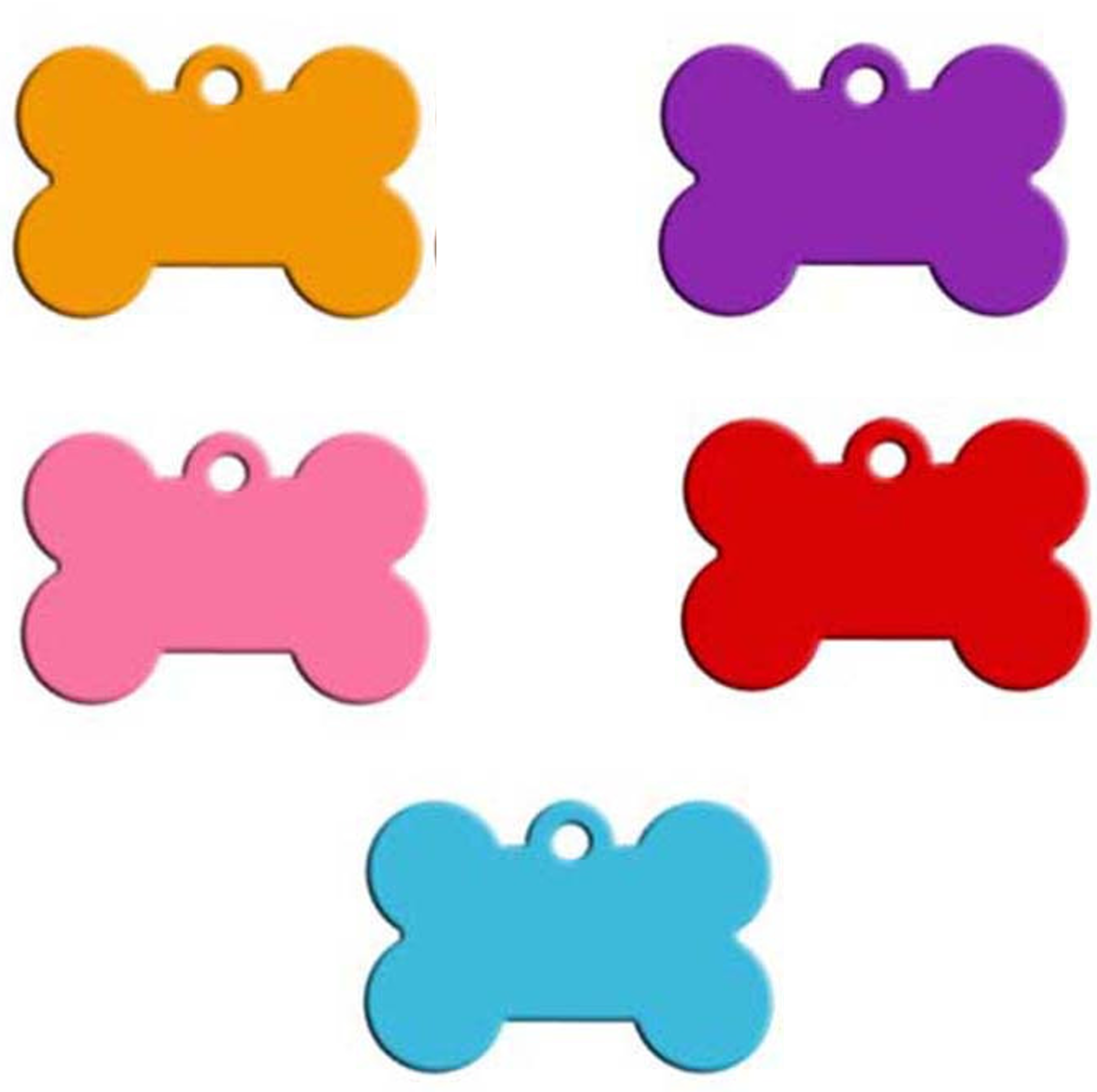 PLACA PARA MASCOTAS ALUMINIO 51 X 36 MM